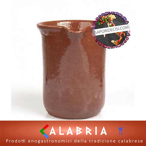 Caraffa in terracotta con 6 bicchieri - immagine 2