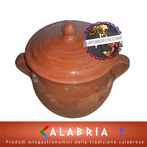 Pentola in terracotta da 1,5 kg con coperchio - immagine 3